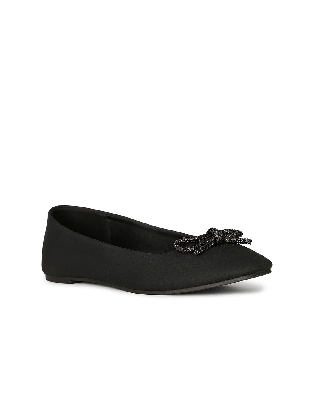 

Bata Bow Embellished Ballerinas, Black