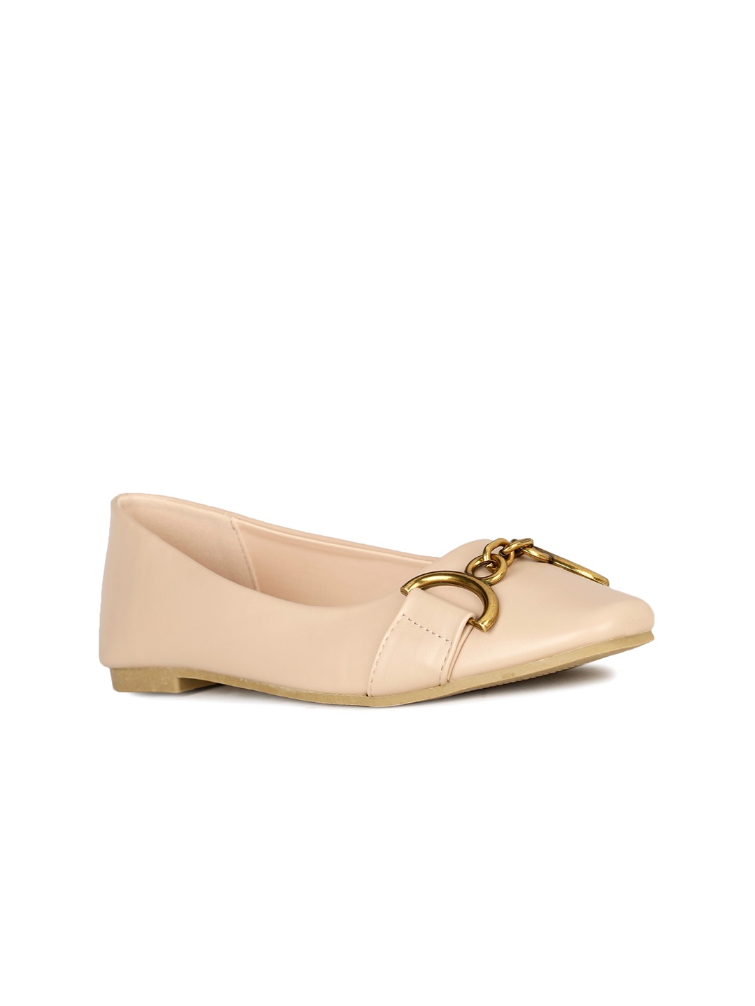 

Bata Embellished Slip-On Ballerinas, Beige