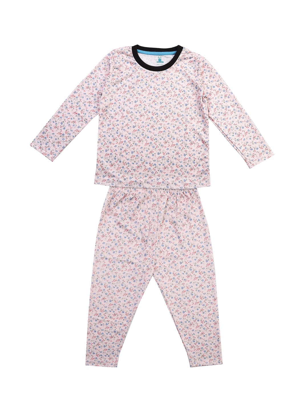 

KIDSCRAFT Girls Floral Printed Night suit, Peach