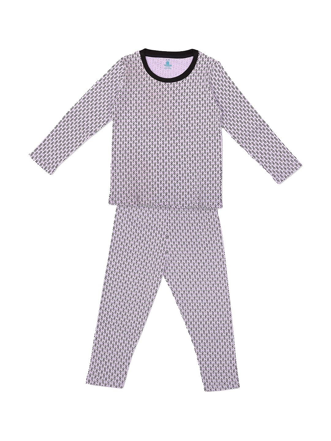 

KIDSCRAFT Boys Conversational Printed Night suit, Purple