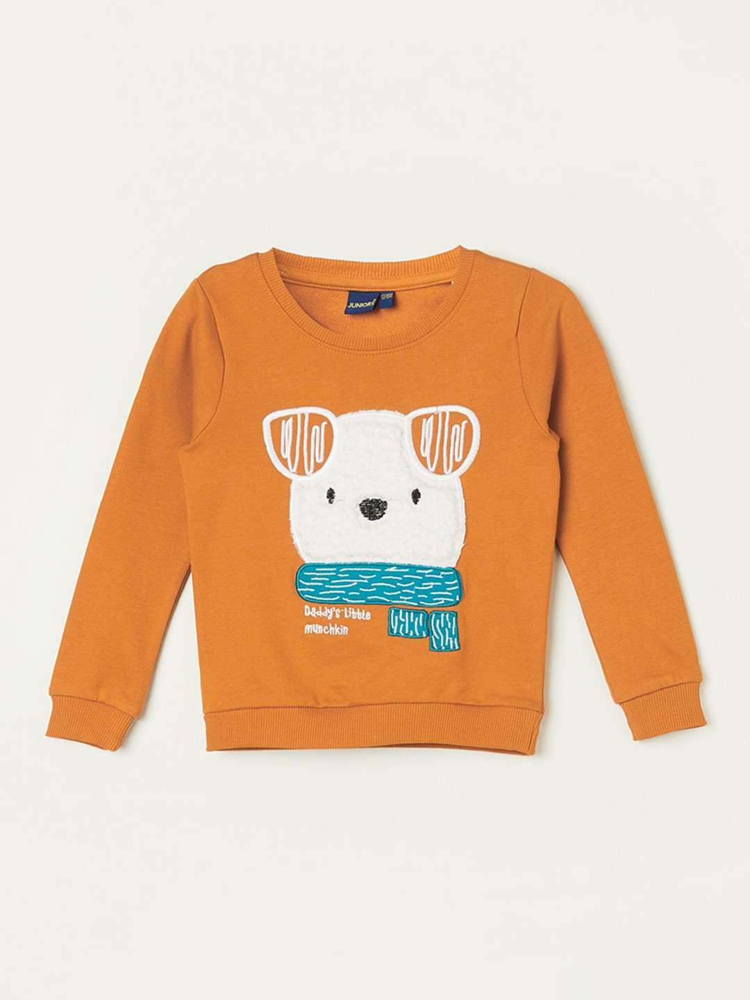 

Juniors by Lifestyle Boys Graphic Printed Cotton Sweatshirt, Orange