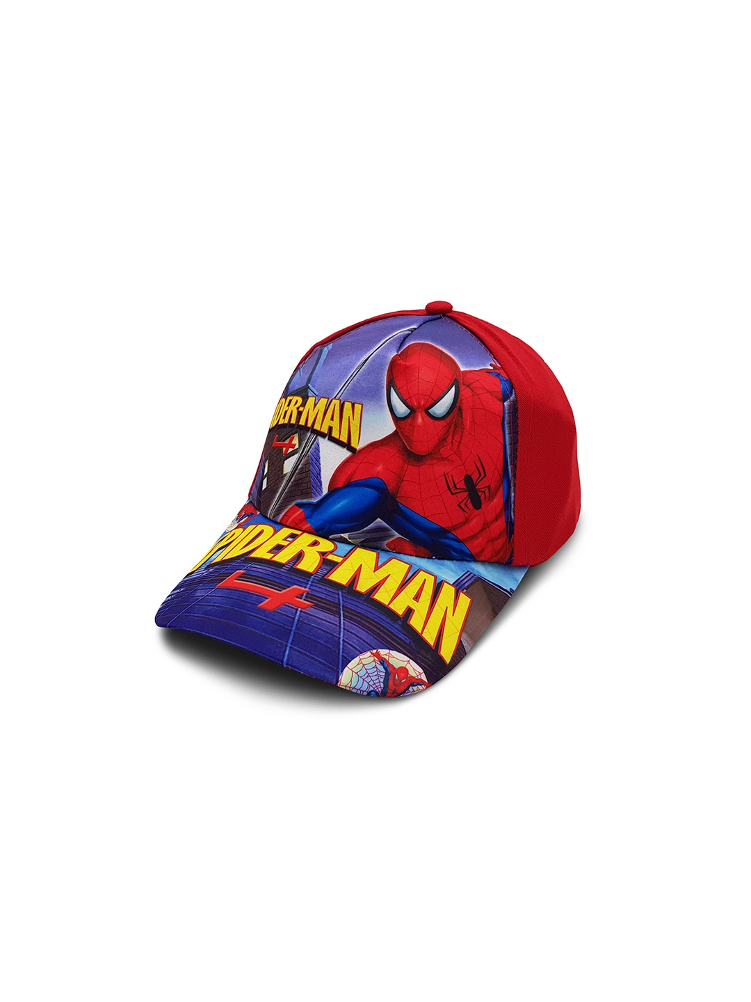 

JENNA Boys Spiderman Printed Baseball Cap, Red