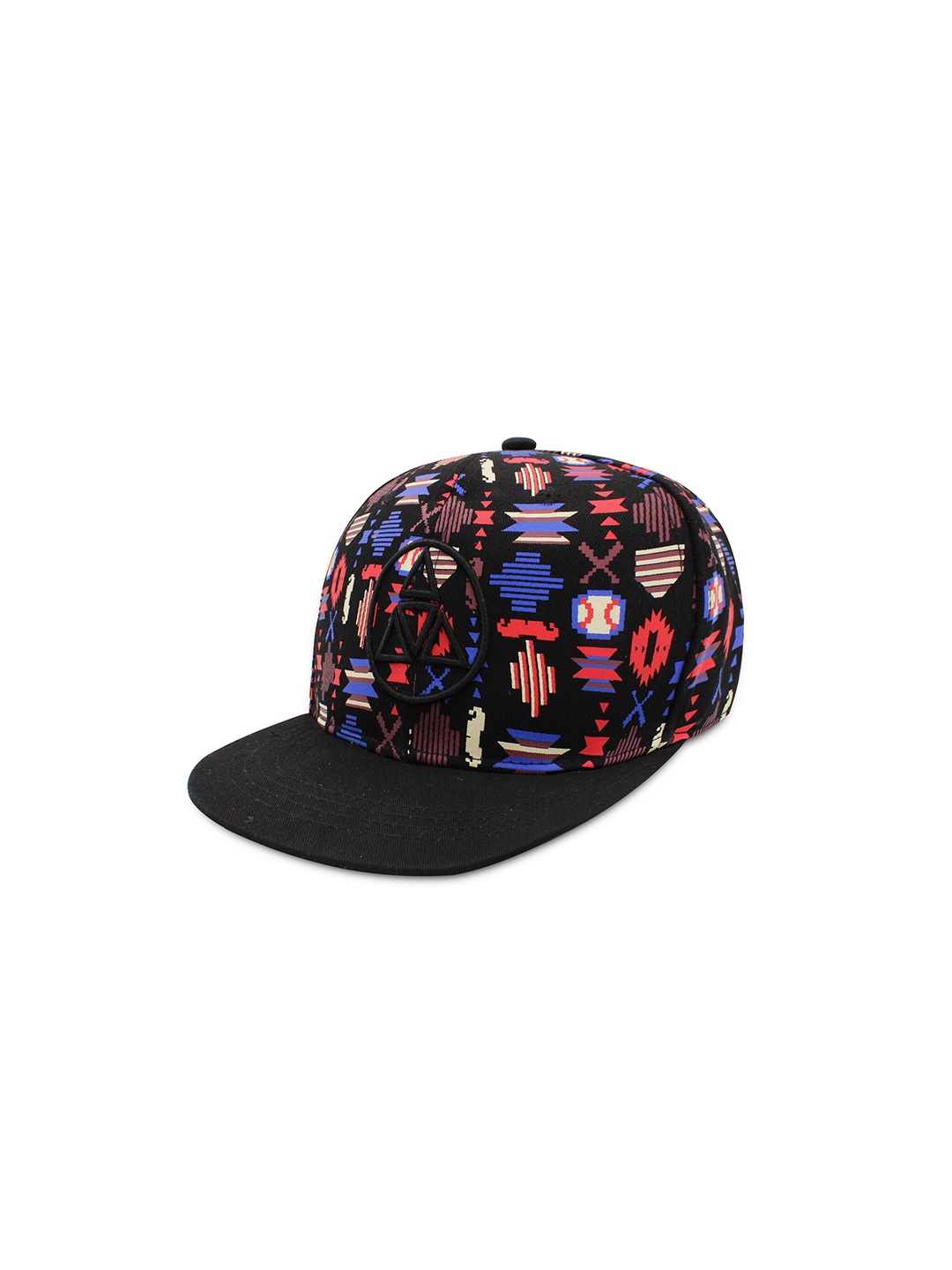 

JENNA Men Printed Baseball Cap, Black