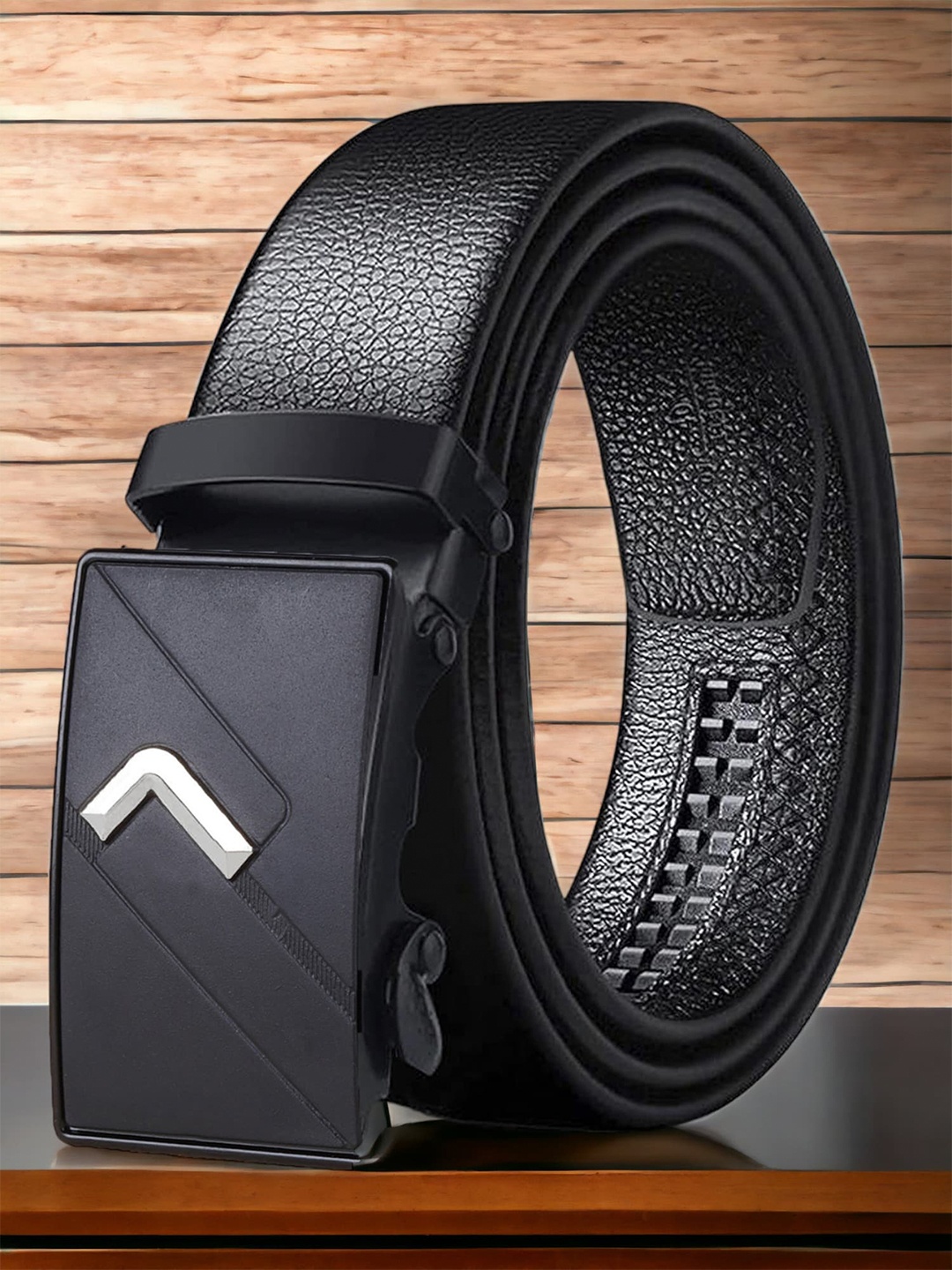 

Roadster Textured Leather Formal Belts, Black