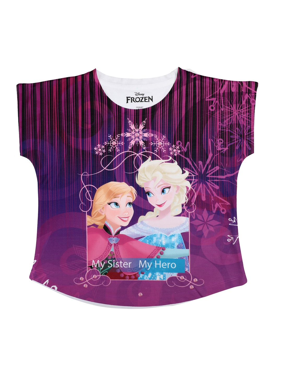 

Disney by Wear Your Mind Purple Printed Top