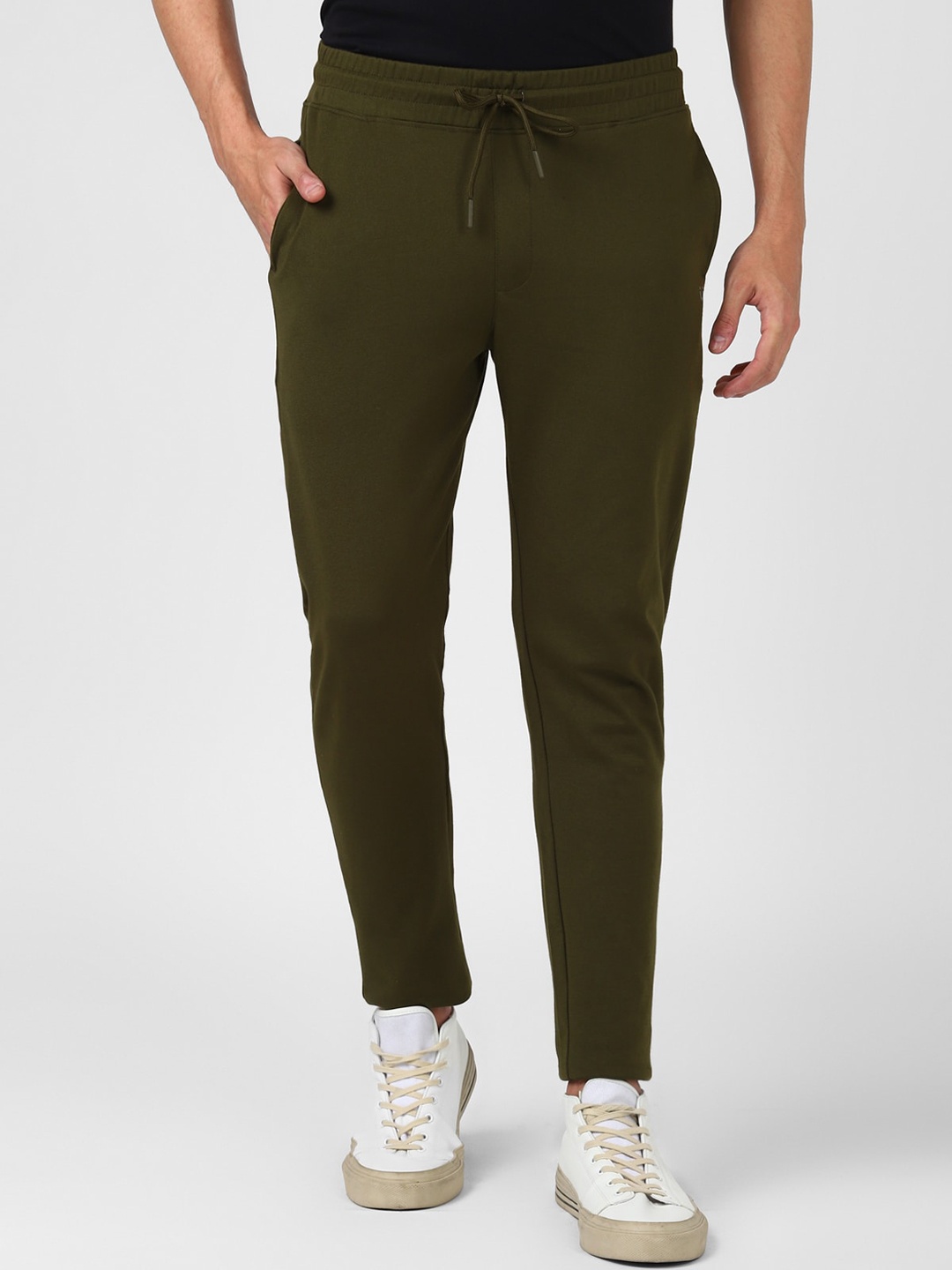 

UrbanMark Men Regular Fit Regular Cotton Track Pants, Olive