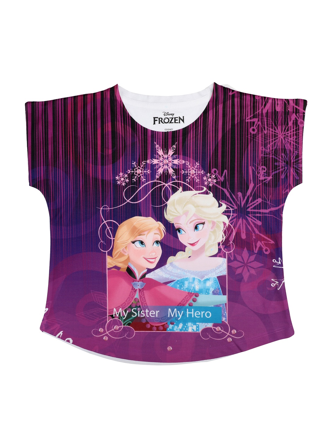 

Disney by Wear Your Mind Purple Printed Top