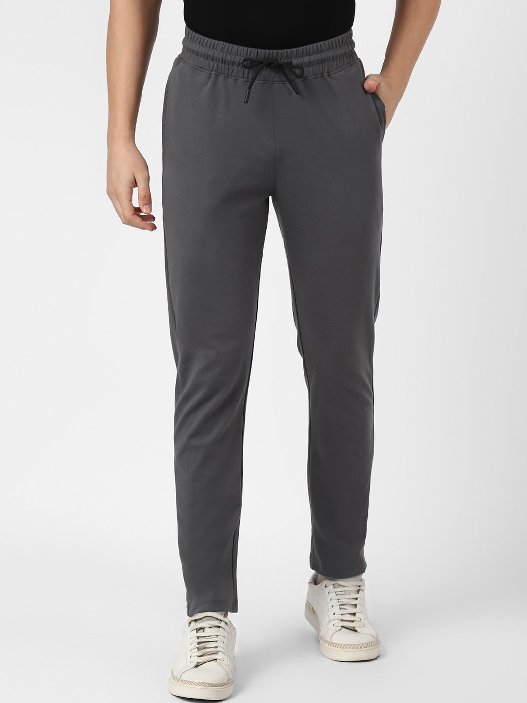 

UrbanMark Men Regular Fit Cotton Regular Track Pants, Grey