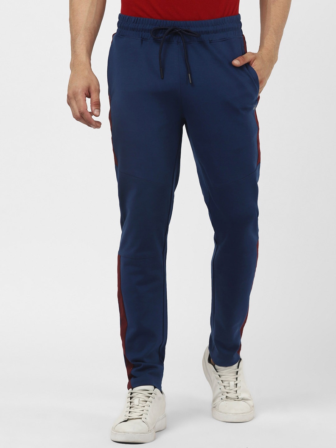 

UrbanMark Men Regular Fit Cotton Regular Track Pants, Navy blue