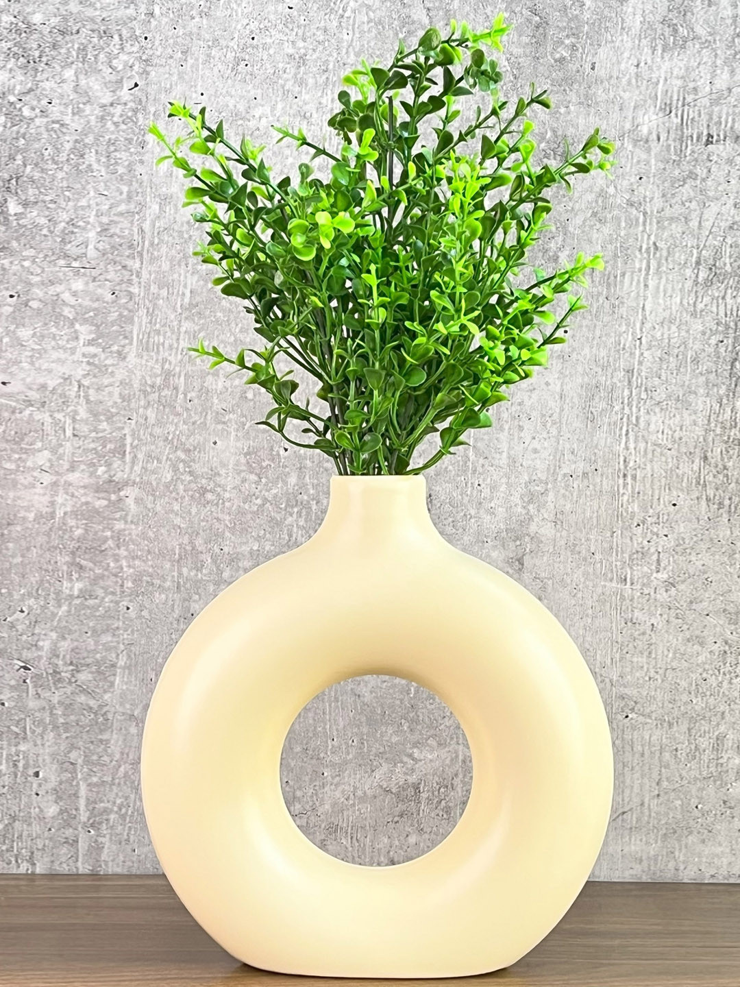 

Akaar Green & Cream-Coloured Jade Artificial Plant With Pot