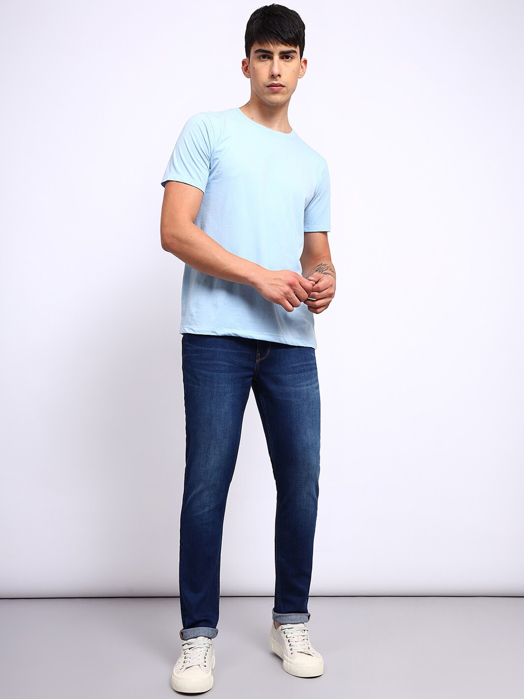 

Lee Men Bruce Skinny Fit Light Fade Stretchable Jeans, Blue