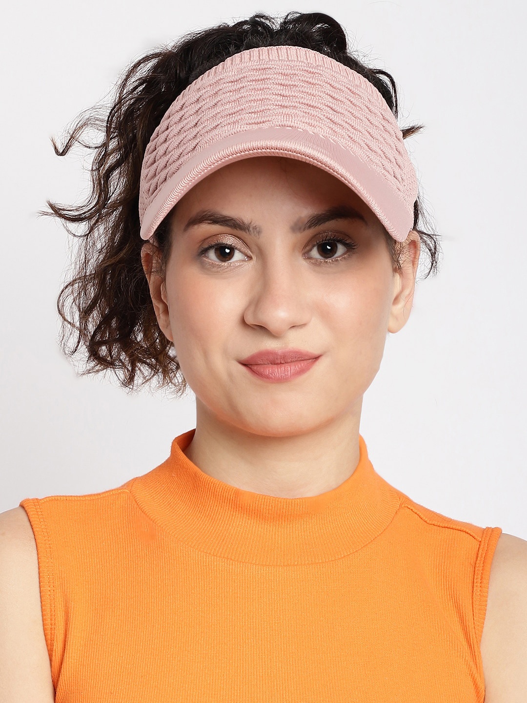

ELLIS Self Design Visor Cap, Pink