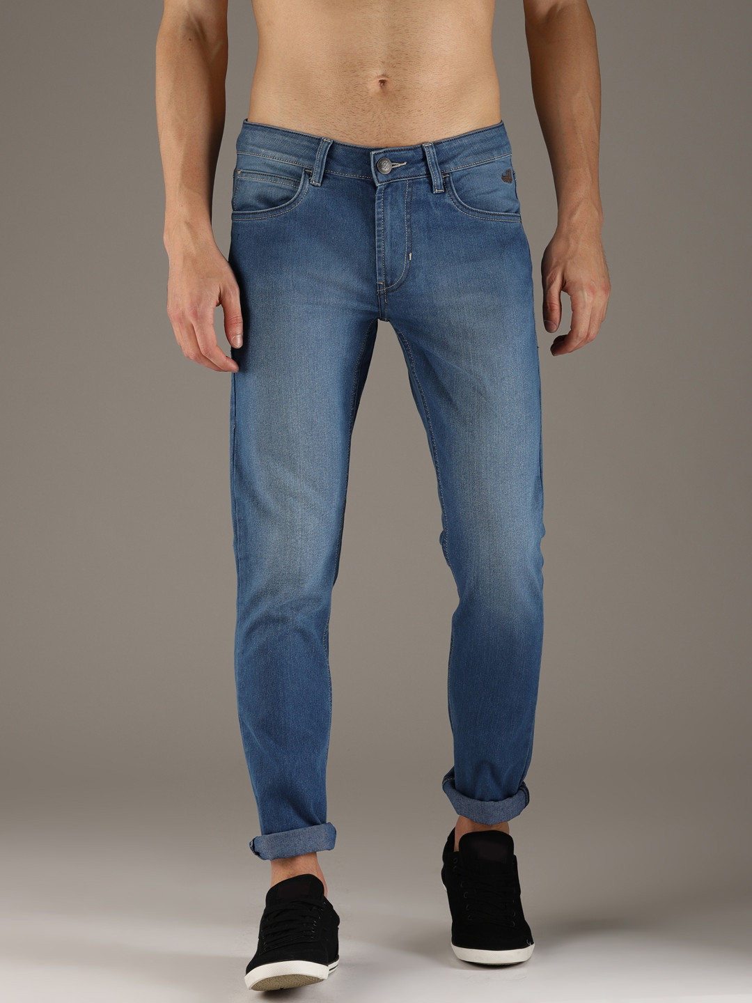 

Flying Machine Men Blue Micheal Slim Fit Mid-Rise Clean Look Stretchable Jeans
