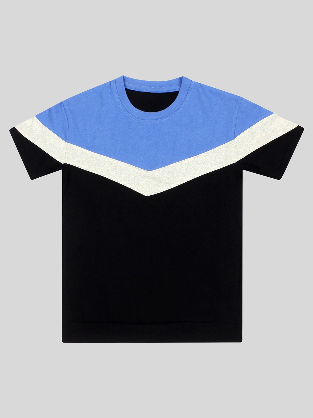 

Fasha Boys Colourblocked Cotton T-shirt, Blue