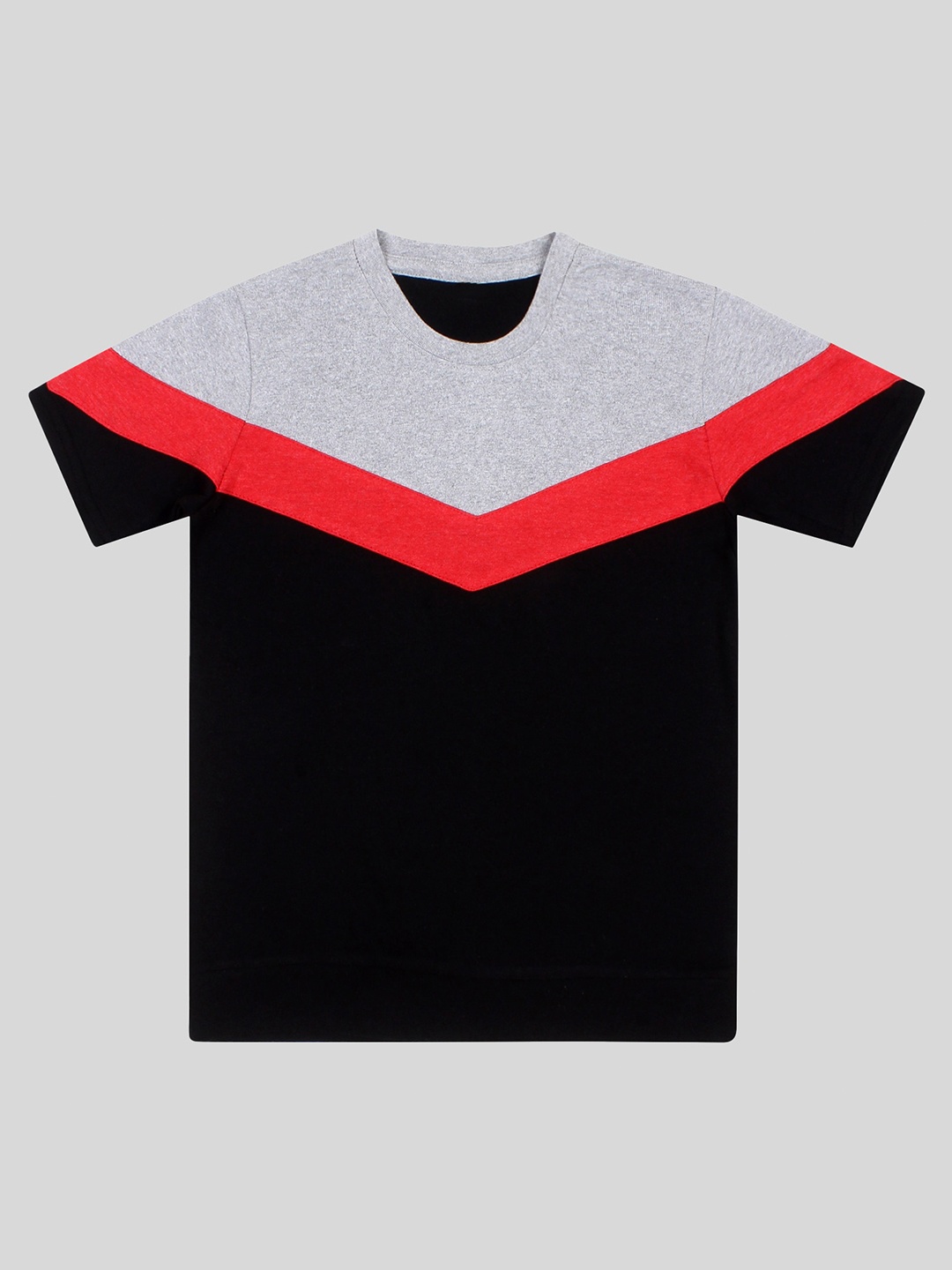 

Fasha Boys Colourblocked Cotton T-shirt, Grey