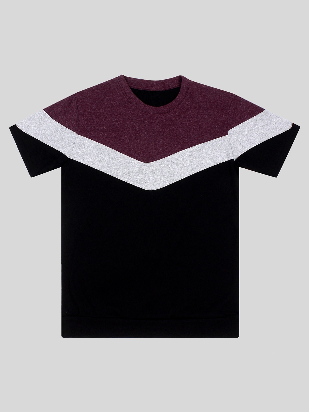 

Fasha Boys Colourblocked Cotton T-shirt, Black
