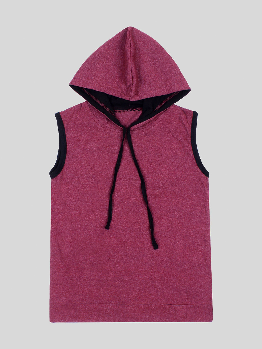 

Fasha Boys Hooded Cotton T-shirt, Maroon