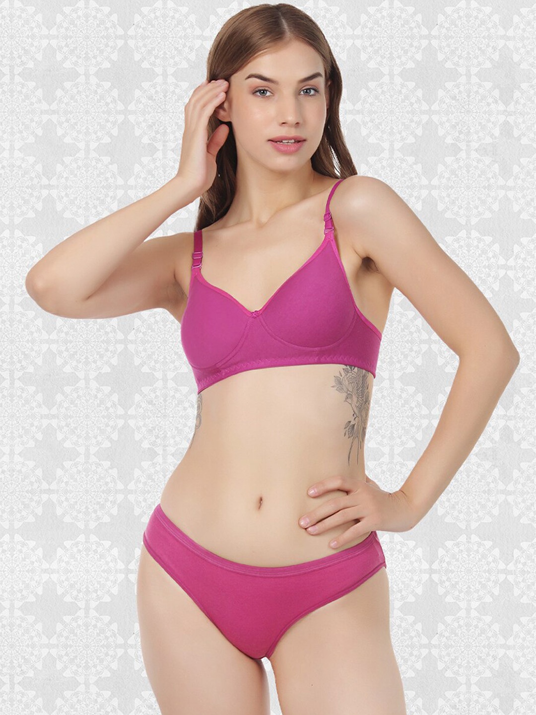 

Designer Bugs Cotton Lingerie Set DB-LS-PINK-32B