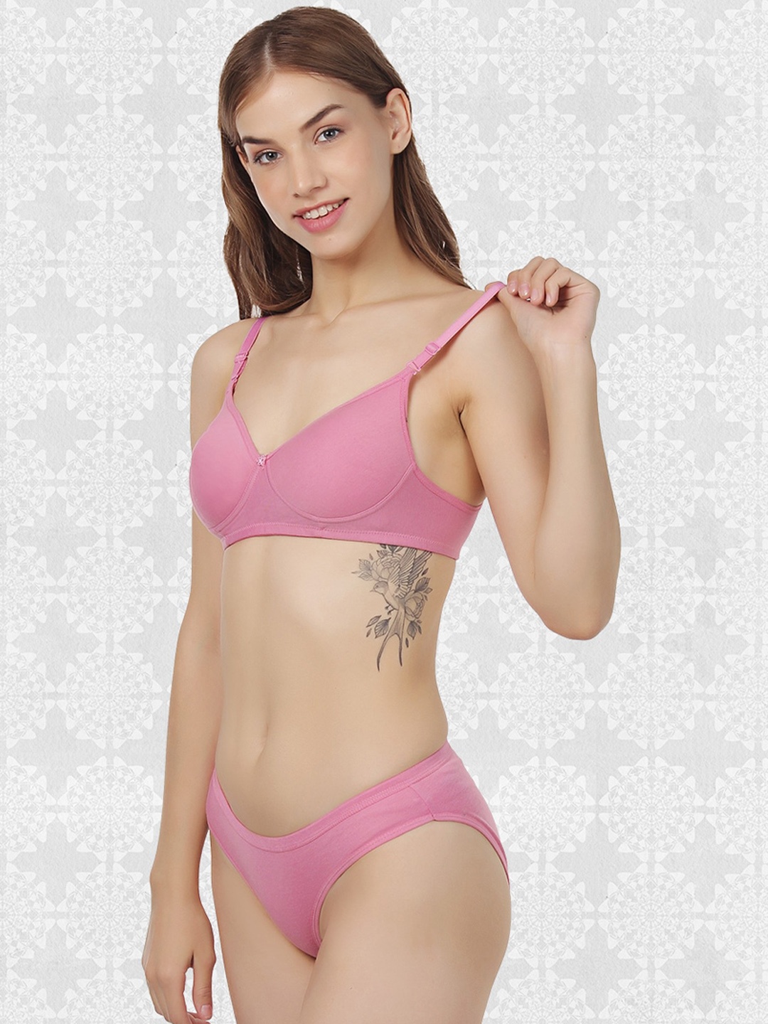 

Designer Bugs Cotton Lingerie Set DB-LS-BP-32B, Pink