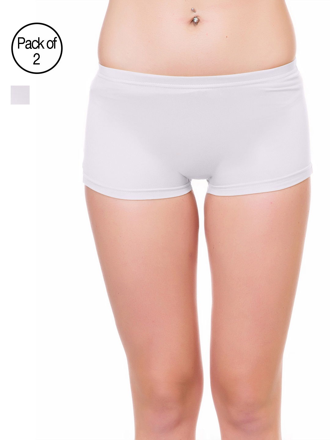 

Lady Lyka Pack of 2 Boy Shorts 2490972, White