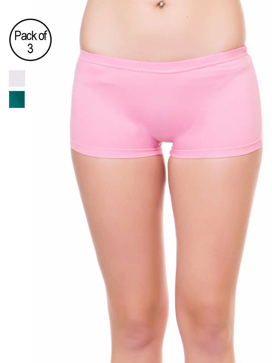 

Lady Lyka Pack of 3 Solid Boy Short Panties 2491033, Pink