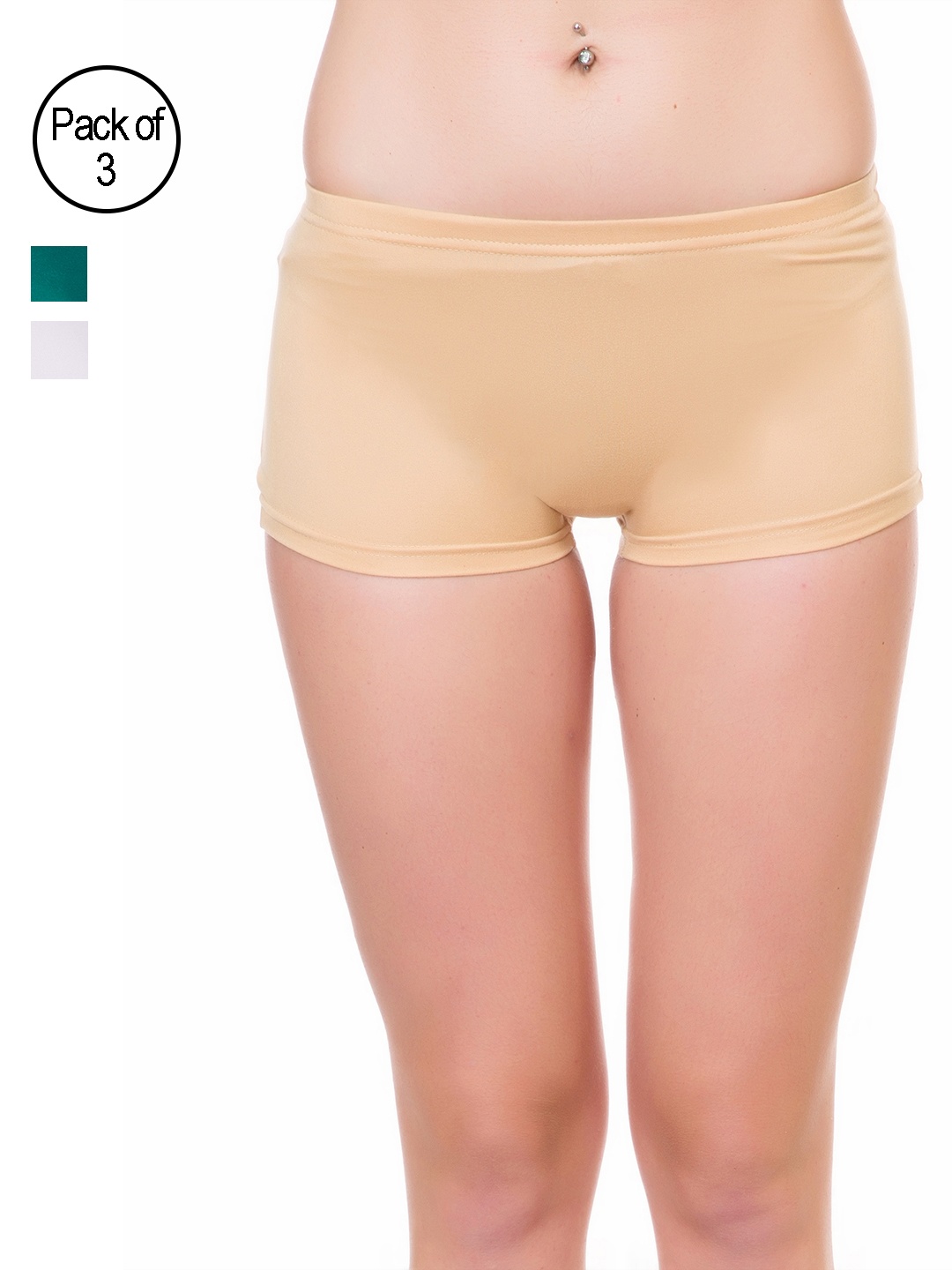 

Lady Lyka Pack of 3 Solid Boy Short Panties 2491051, Beige