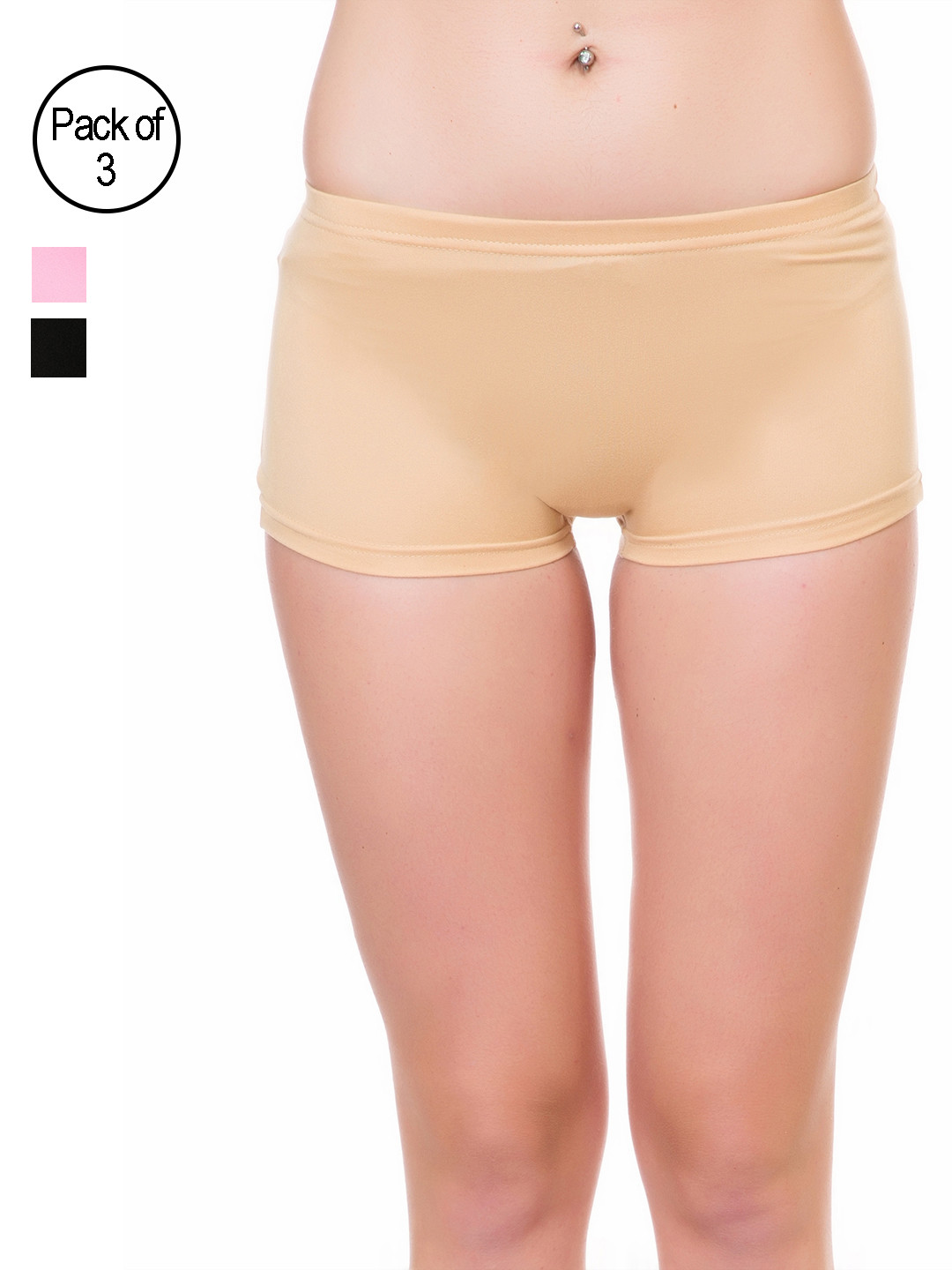 

Lady Lyka Pack of 3 Solid Boy Short Panties 2491052, Beige