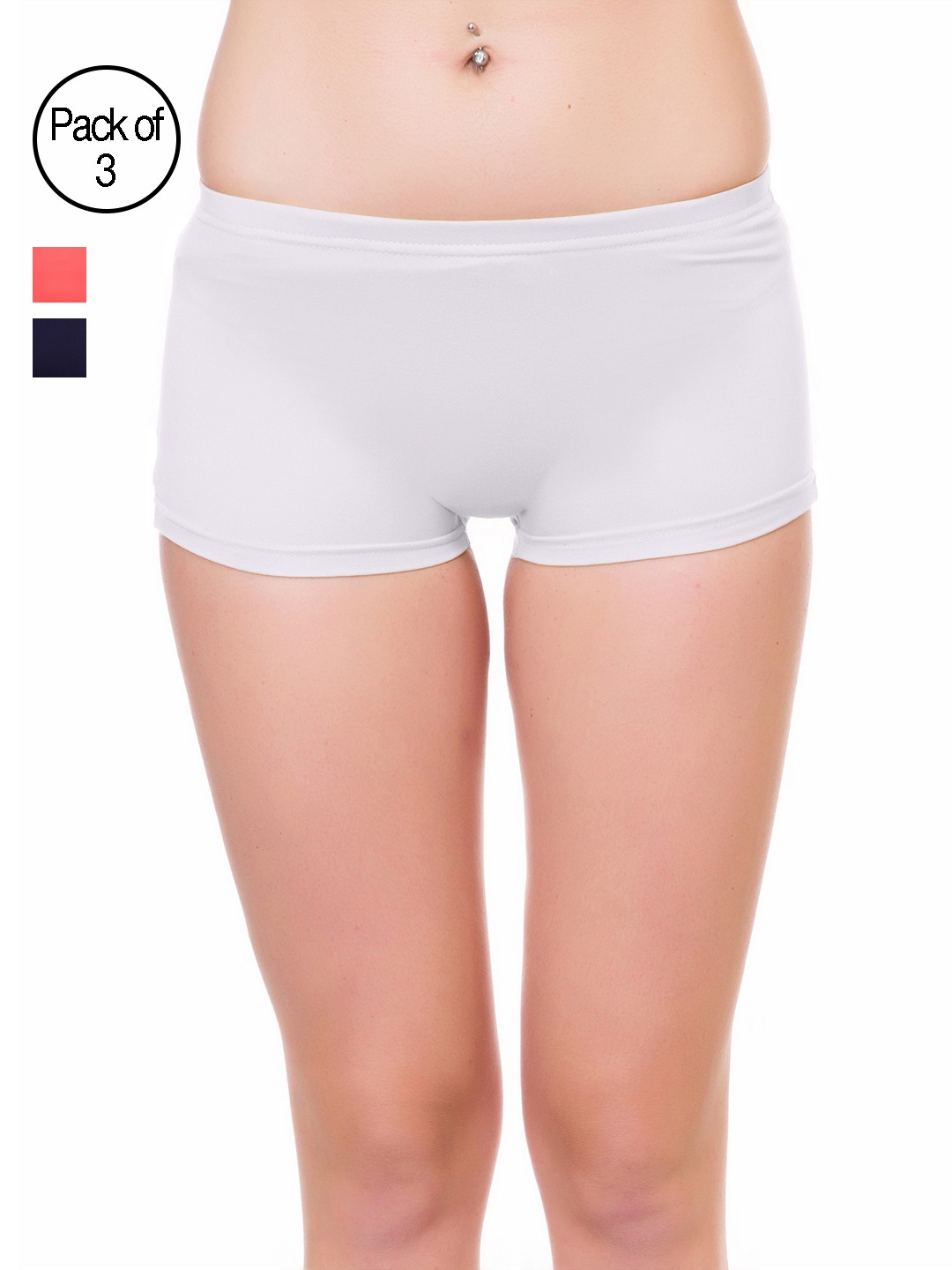 

Lady Lyka Pack of 3 Solid Boy Short Panties 2491055, White