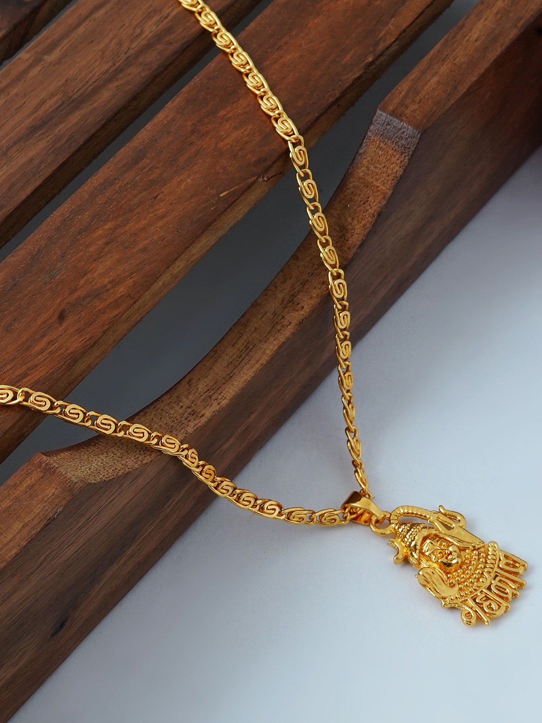 

MANSIYAORANGE Gold-plated Mahakali Pendant With Chain