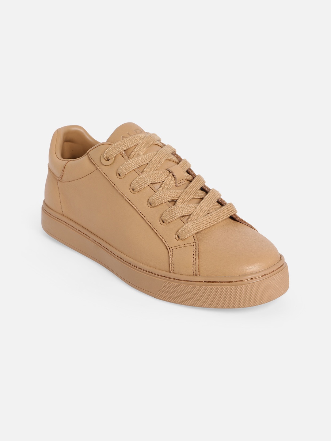 

ALDO Women Leather Lace-Up Sneakers, Beige