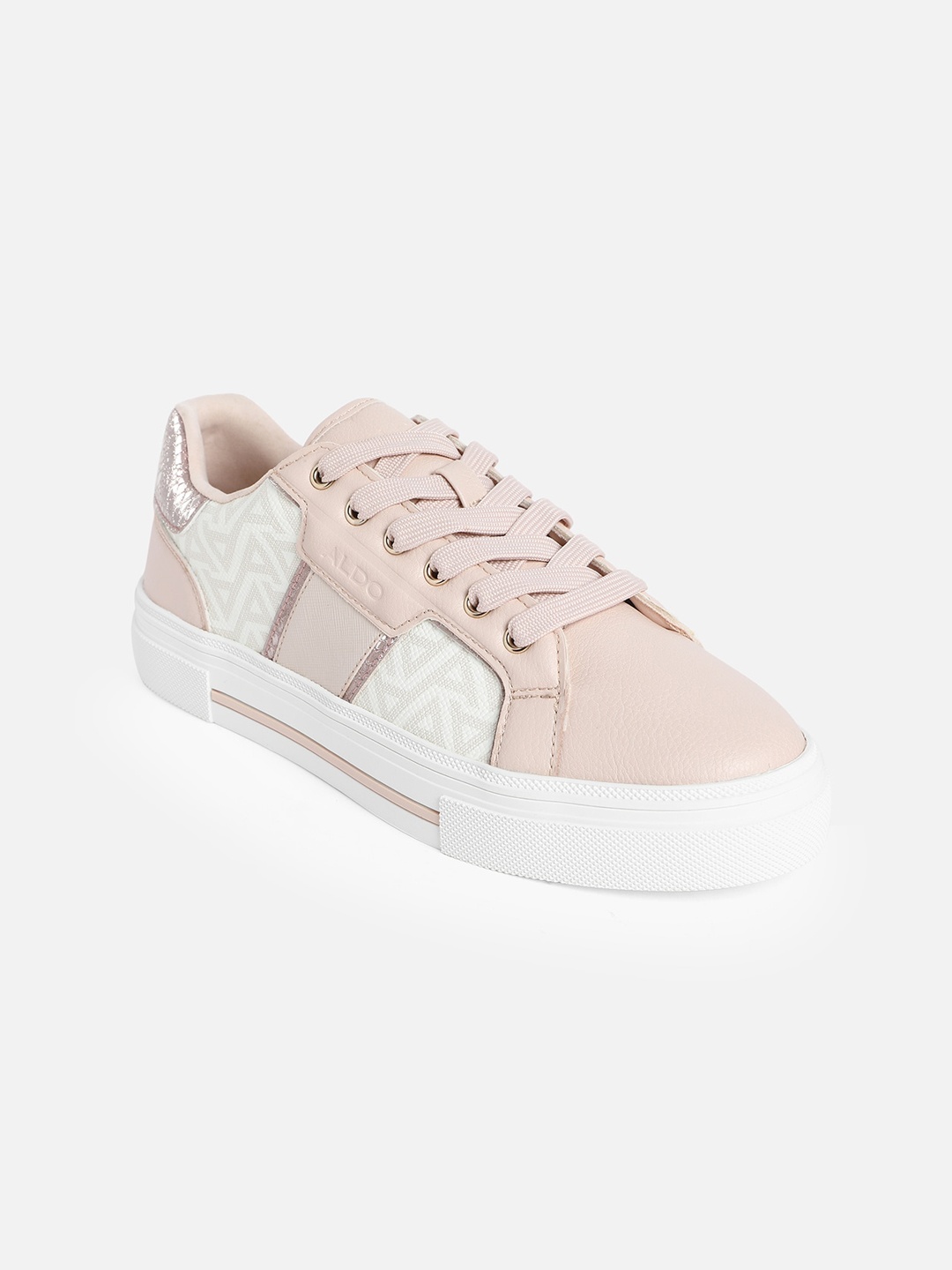 

ALDO Women Colourblocked Sneakers, Pink