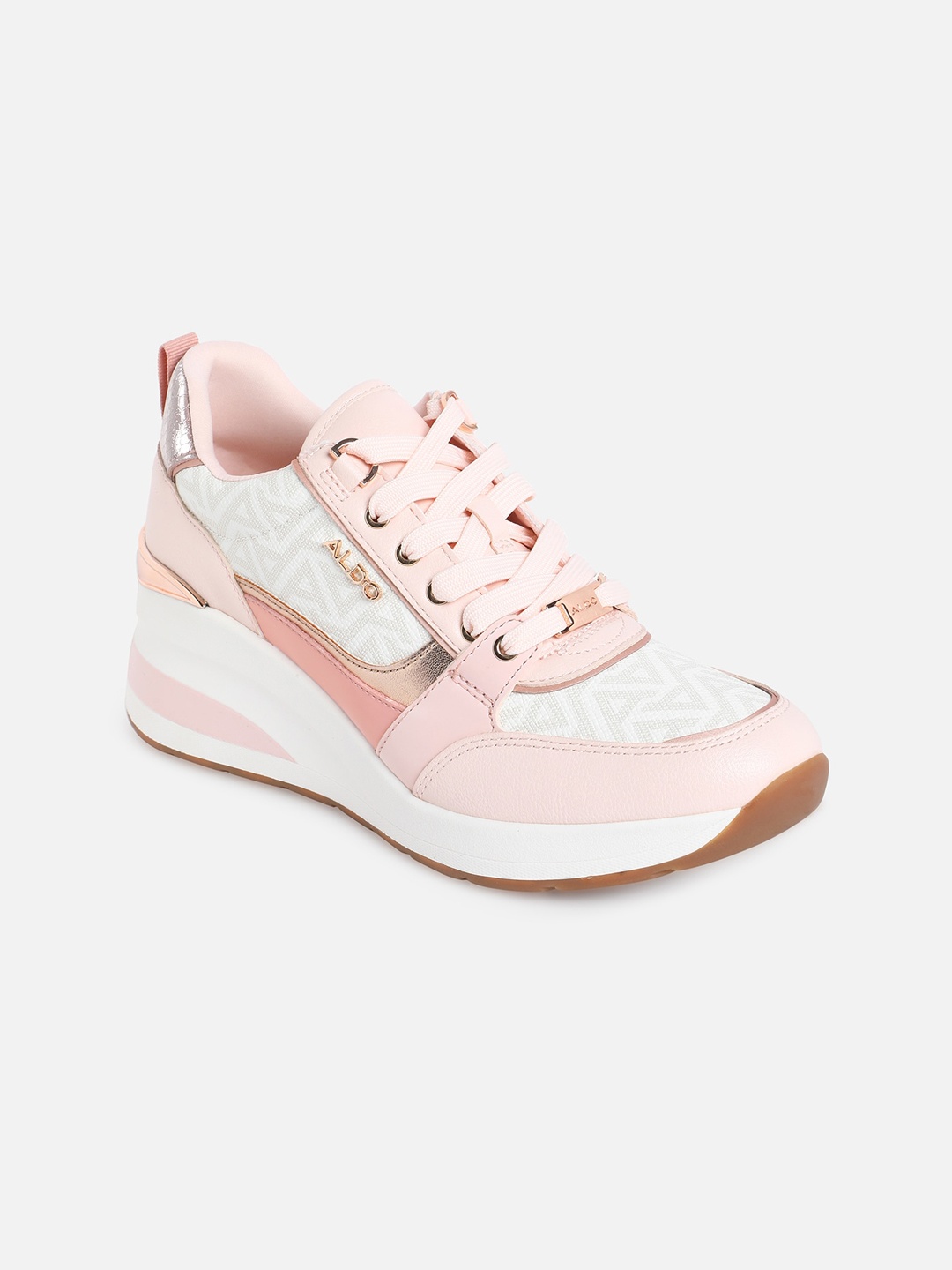 

ALDO Women Colourblocked Comfort Insole Basics Sneakers, Pink