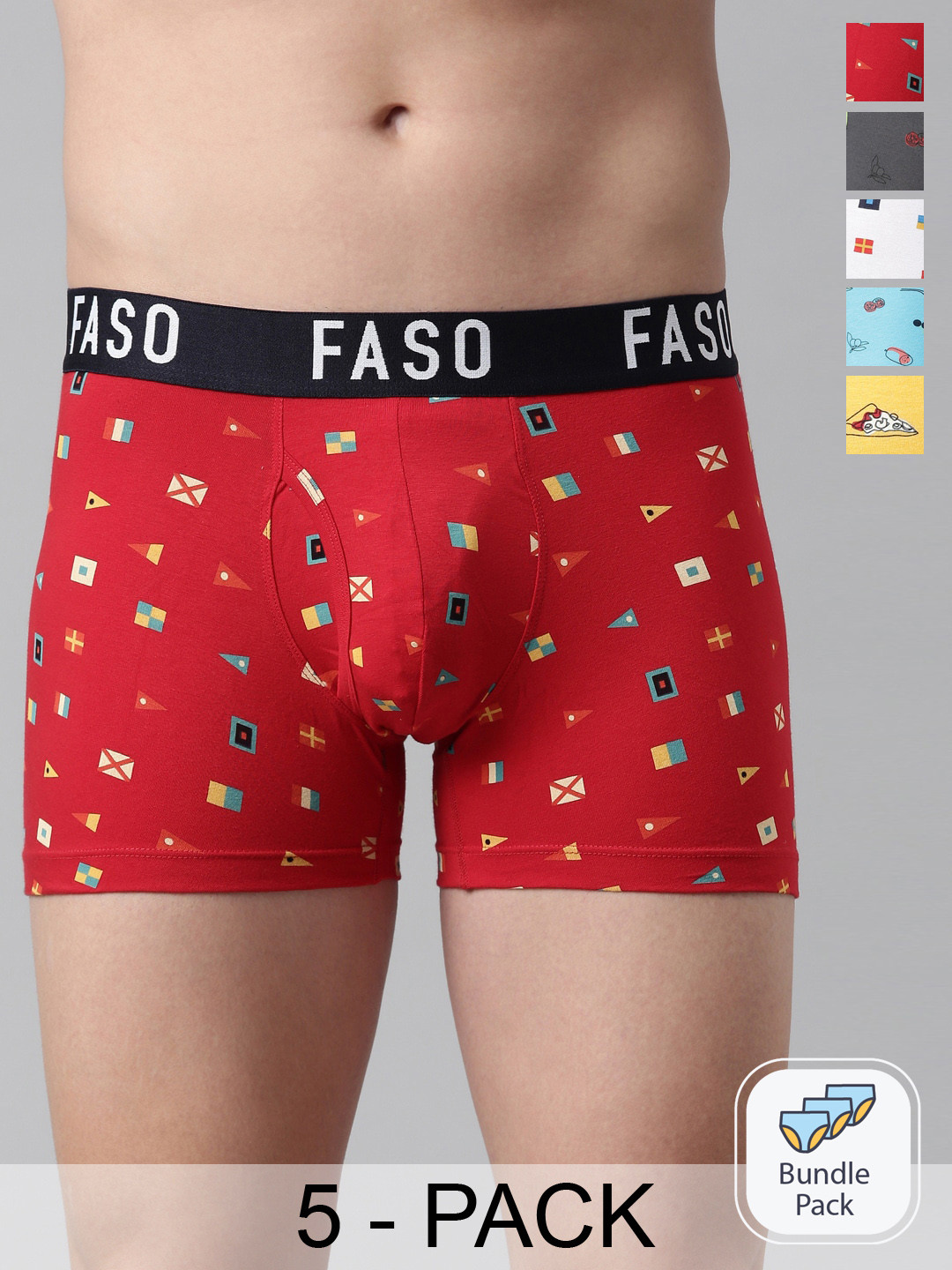

FASO Pack Of 5 Assorted Organic Cotton Trunks FA2023-P5-ASSORTED