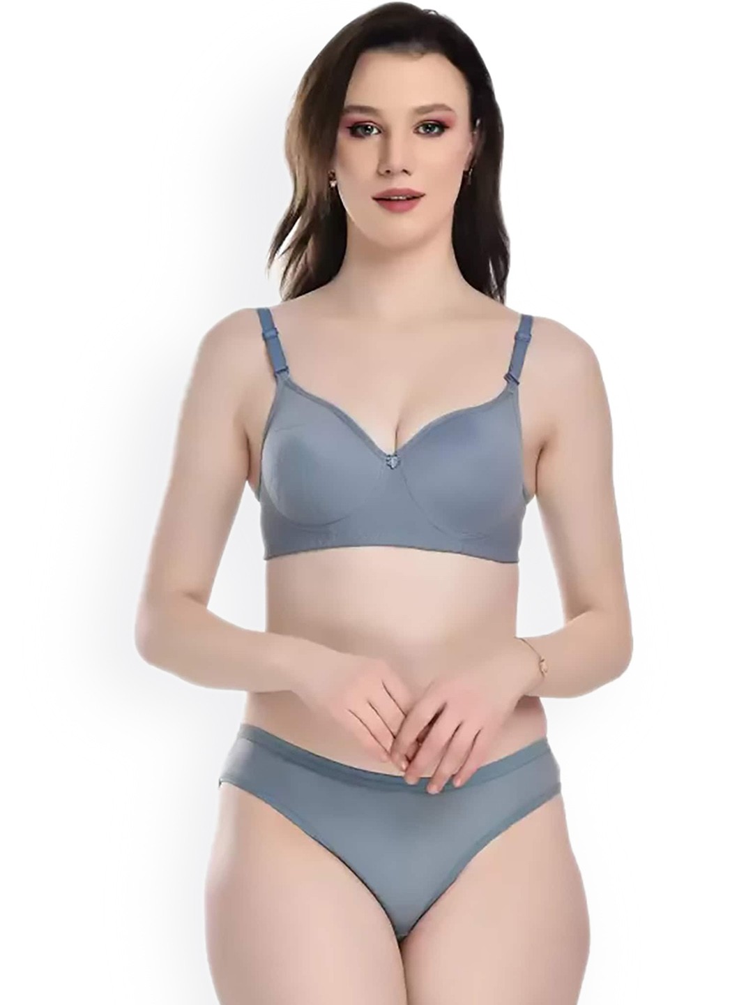 

AROUSY Cotton Lingerie SetT-Pdisa Set_Blue_30