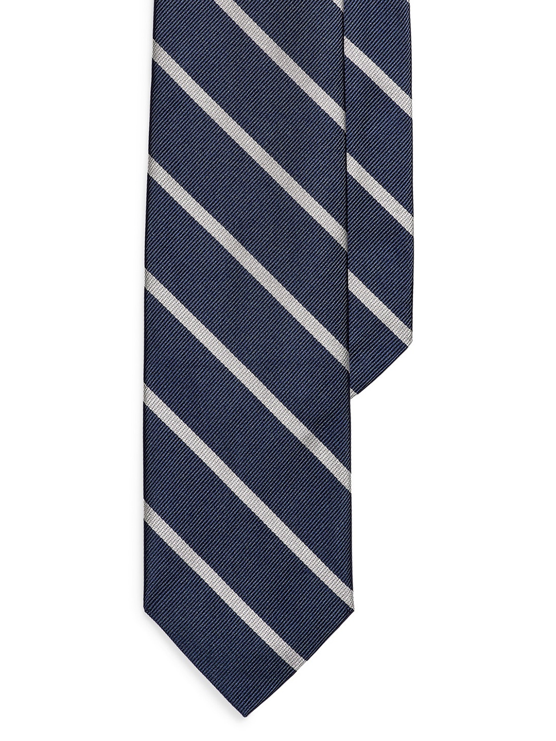 

Polo Ralph Lauren Men Striped Silk Skinny Tie, Navy blue