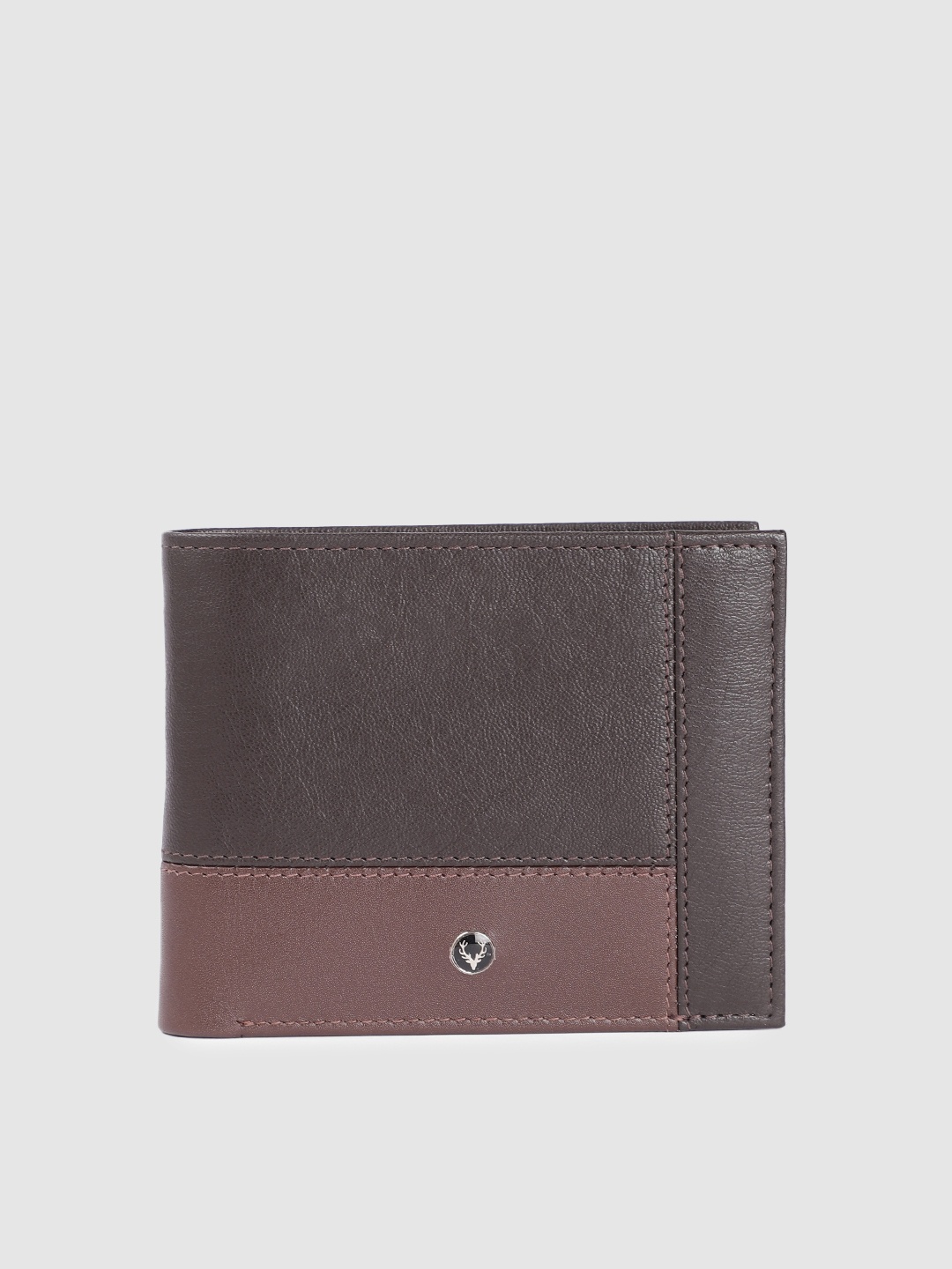 

Allen Solly Men Leather Two Fold Wallet, Brown