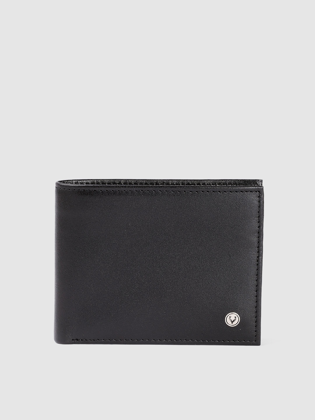 

Allen Solly Men Leather Two Fold Wallet, Black