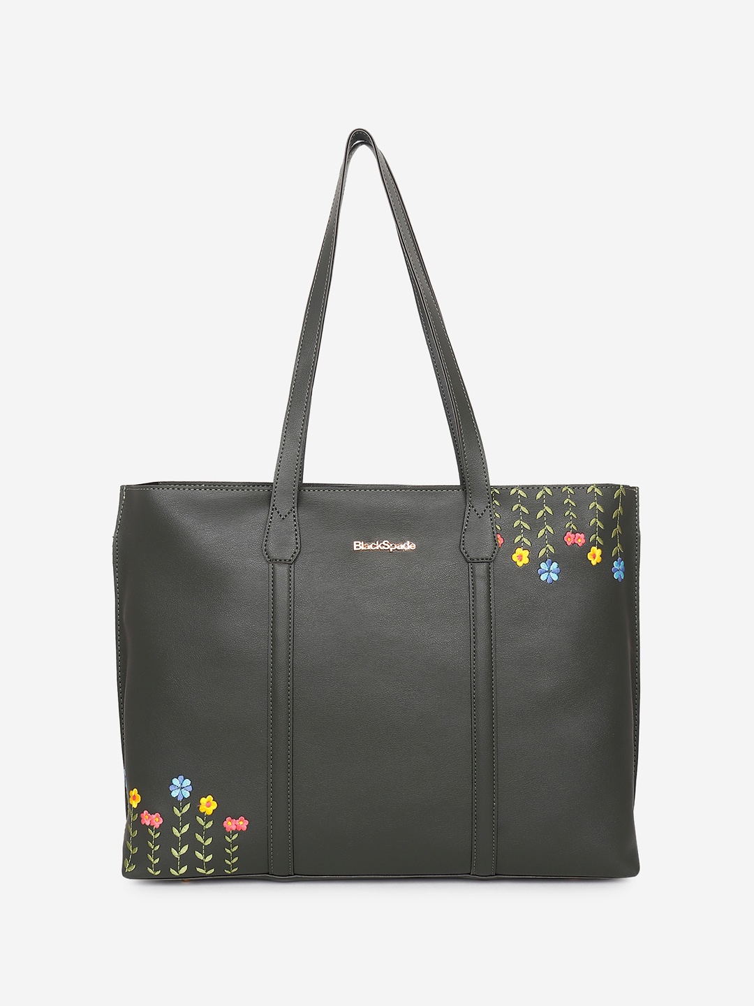 

Black Spade Structured Shoulder Bag, Green
