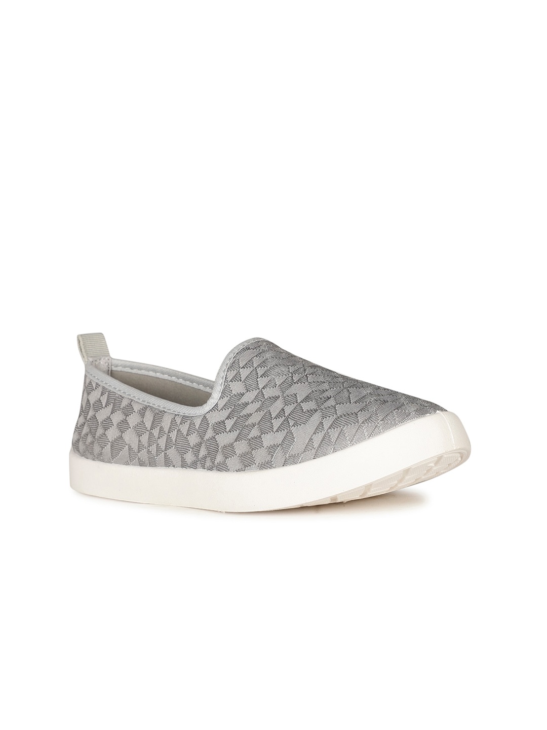 

Bata Women Textile Walking Non-Marking Shoes, Grey