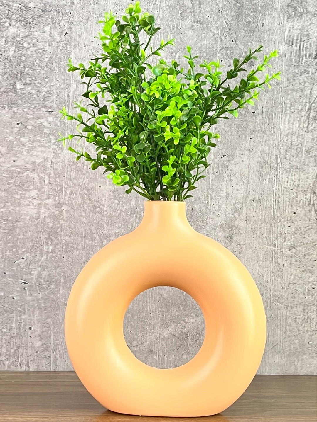 

Akaar Green & Orange-Coloured Artificial Plant With Pot