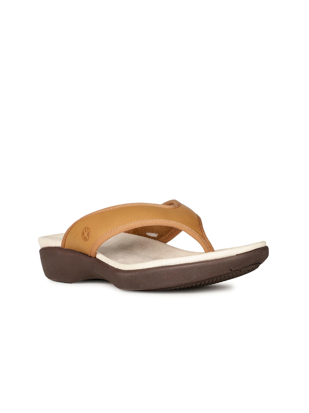 

Hush Puppies Leather Open Toe Flats, Tan