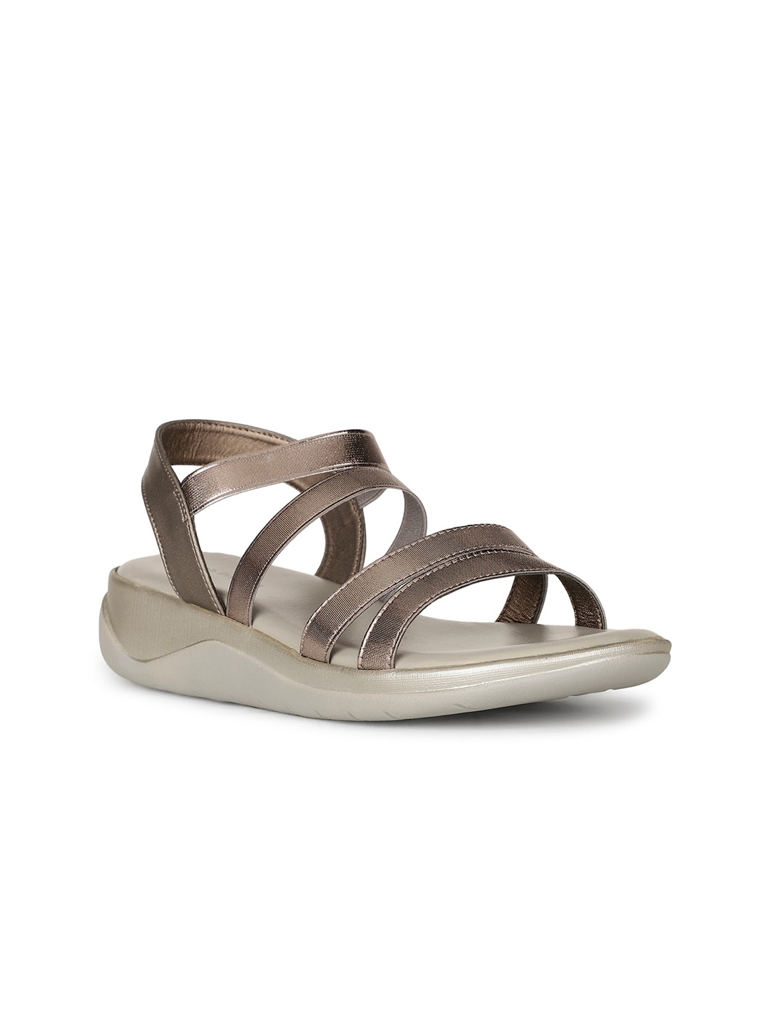 

Hush Puppies Strappy Leather Comfort Heels, Copper