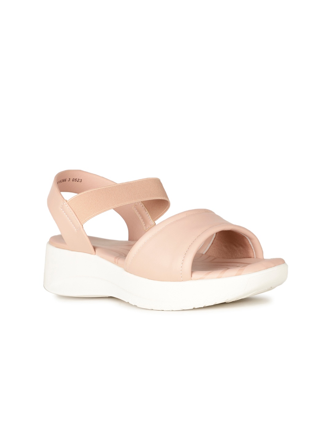 

Bata comfit Open Toe Wedges With Backstrap, Pink