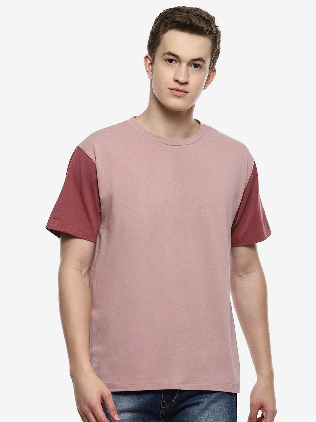 

hummel Colourblocked Cotton T-shirt, Pink