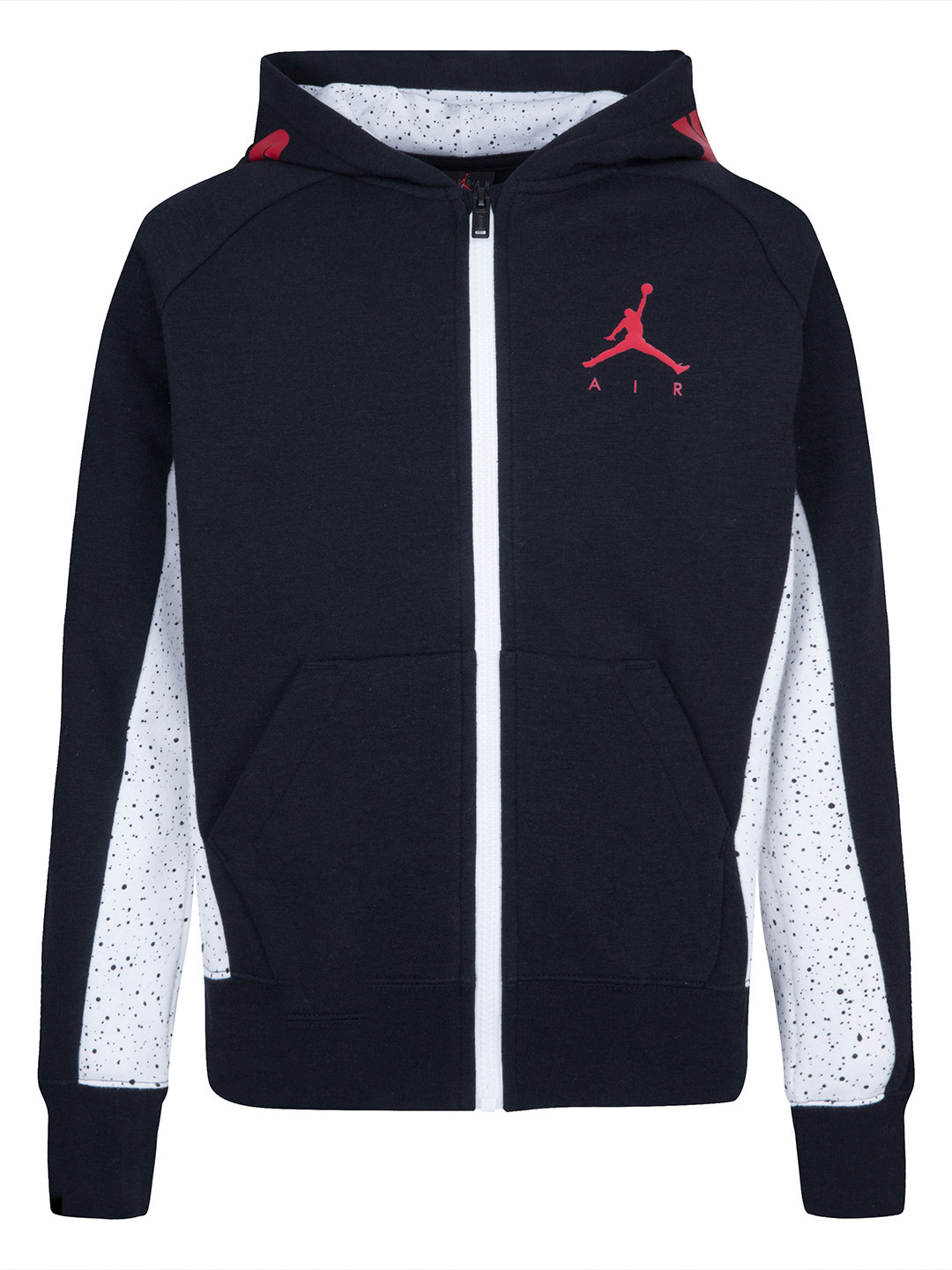 

Jordan Boys Colourblocked Front Open Hooded Sweatshirt, Black