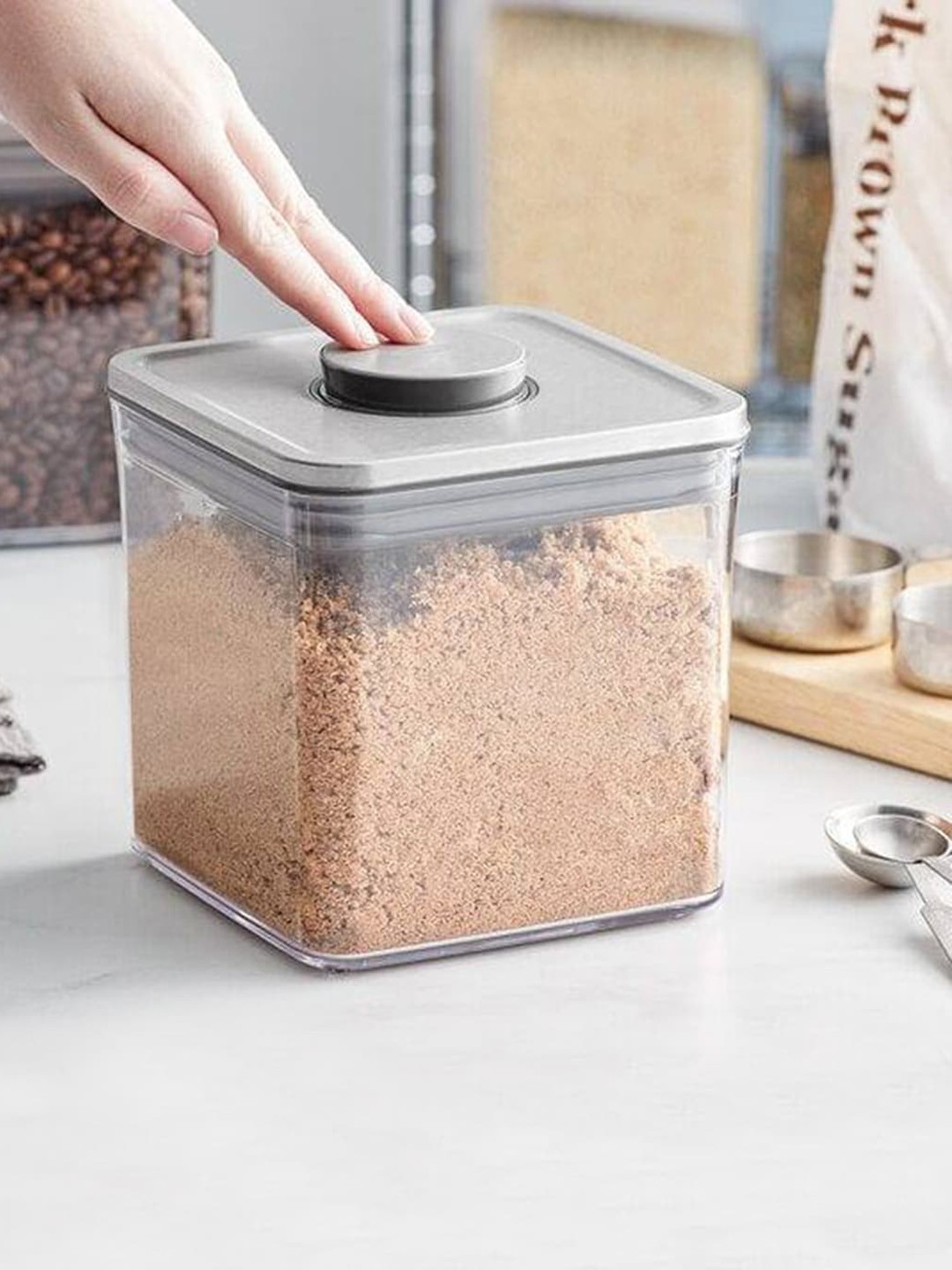 

OXO POP Transparent Stainless Steel Square Storage Container