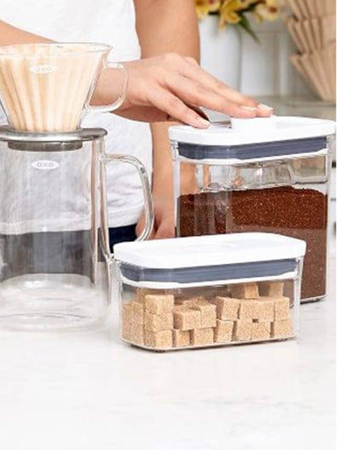 

OXO POP Transparent & White Rectangular Storage Container