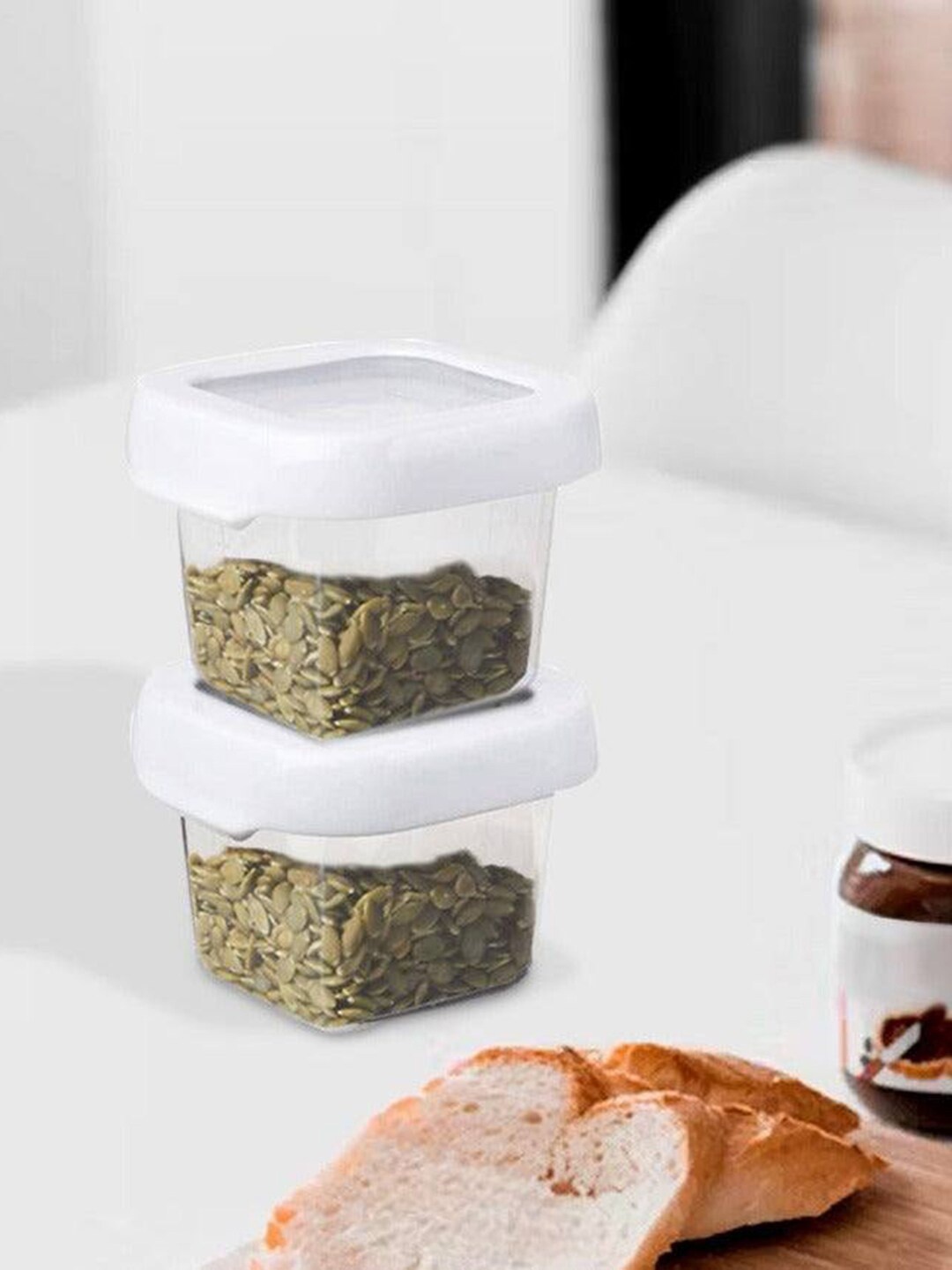 

OXO Good Grips Transparent & White 2-Pieces Food Containers 120 ml Each