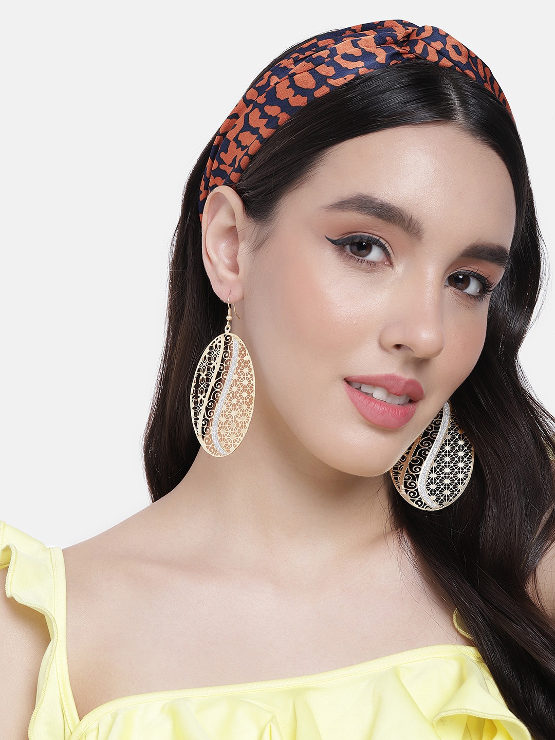 

DressBerry Alloy Oval Drop Earrings, Multi