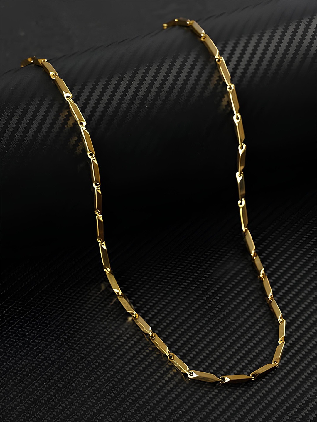 

KARISHMA KREATIONS Unisex Stainless Steel Gold-Plated Chain